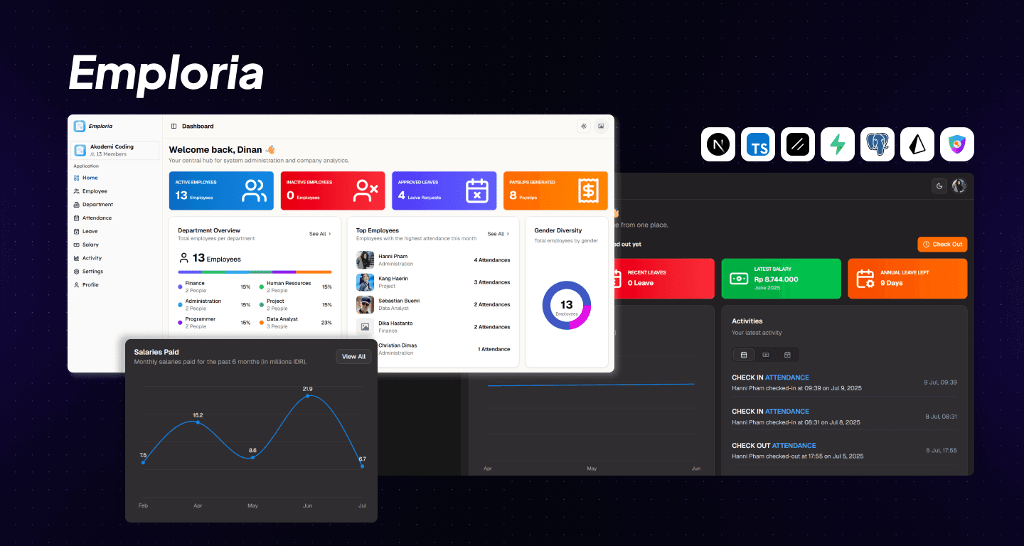 Emploria interface preview